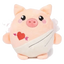 Peluche para perros FuzzYard Love Cu-pig, cerdito cupido