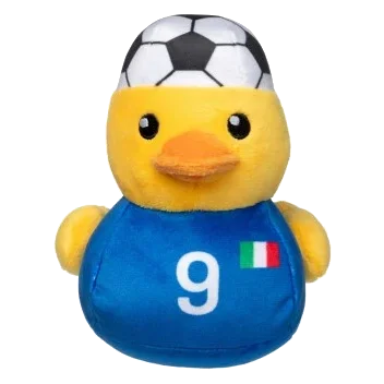 Peluche para perros FuzzYard Pato fútbol Italia n.º 9