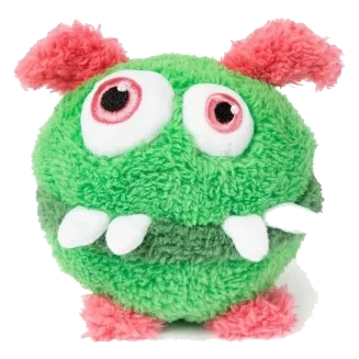 Peluche para perros FuzzYard The Yardsters Peewee verde