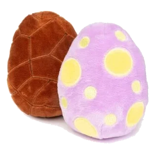 Peluches de Pascua para perros FuzzYard huevos, pack de 2