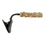 Percha de madera para aves con brazo flexible para recogedor de excrementos