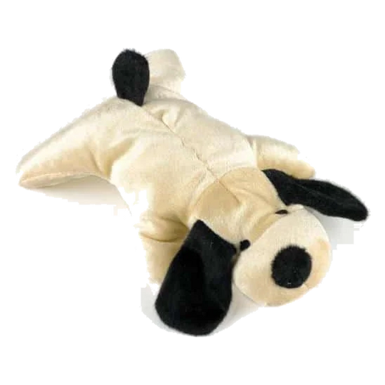 Perrito orejudo de peluche con pitido 18 cm para perros