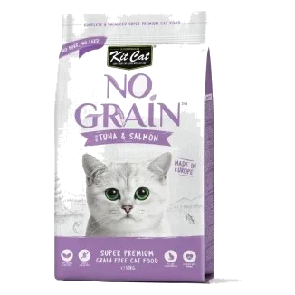 Pienso para gatos sin cereales Kit Cat atún y salmón 10 kg