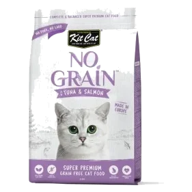 Pienso para gatos sin cereales Kit Cat atún y salmón 1 kg