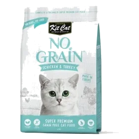 Pienso para gatos sin cereales Kit Cat pollo y pavo 1 kg