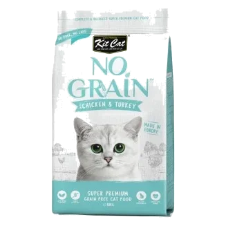 Pienso para gatos sin cereales Kit Cat pollo y pavo 10 kg
