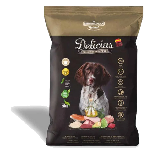 Pienso semihúmedo Mediterranean Natural Delicias 3 kg para perros
