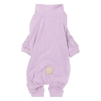 Pijama de tacto suave para perros FuzzYard Life Lila