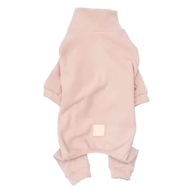 Pijama de tacto suave para perros FuzzYard Life Soft Blush