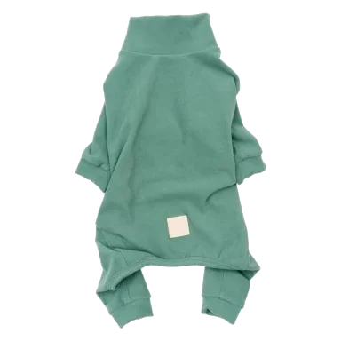 Pijama de tacto suave para perros FuzzYard Life Myrtle Green