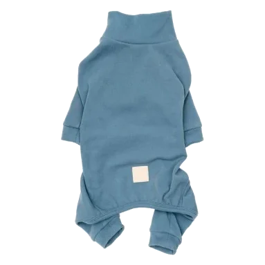 Pijama de tacto suave para perros FuzzYard Life French Blue