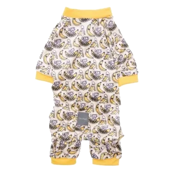 Pijama para perros frioleros FuzzYard Go Bananas