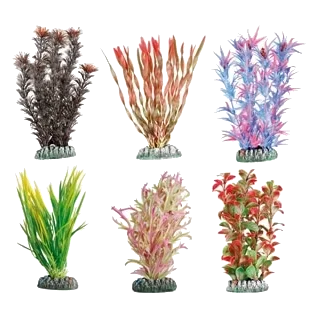 Planta de plástico guyana surt. xs 9 cm para acuario