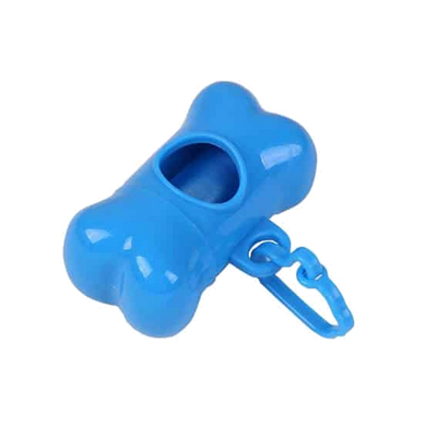 Portabolsas azul para perros
