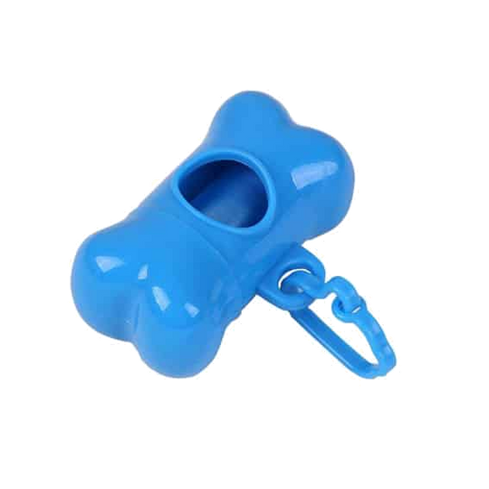 Portabolsas azul para perros