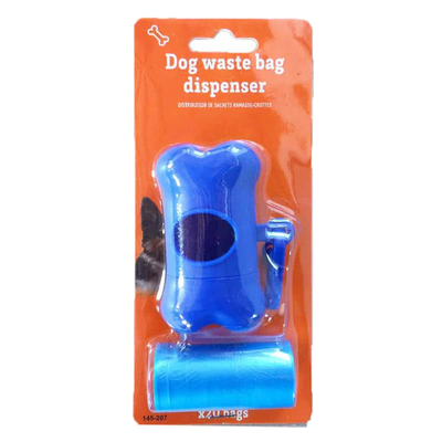 Portabolsas azul para perros