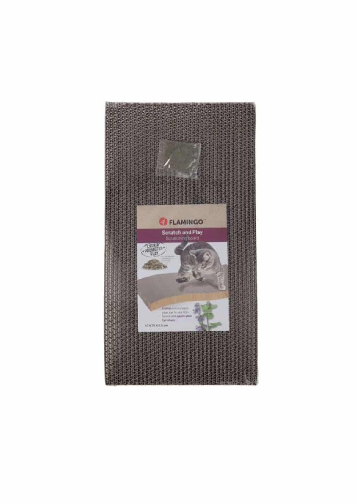 Rascador carton Kwano marrón para gatos - imagen 2