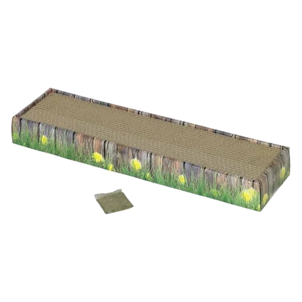 Rascador de carton pequeño, 48×12,5x5cm para gatos