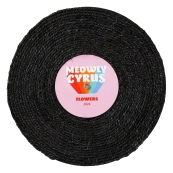 Rascador giratorio para gatos FuzzYard Record Cat Meowly Cyrus