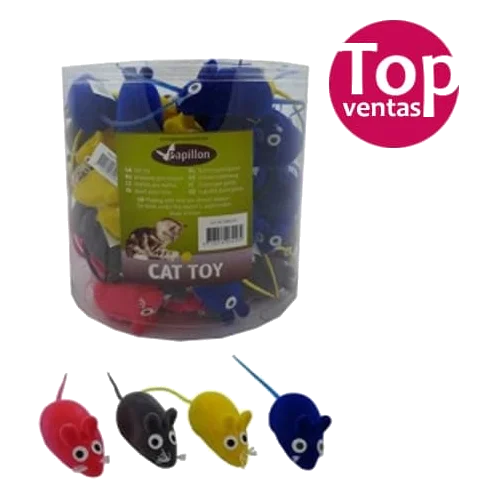 Ratón de vinilo 6cm para gatos