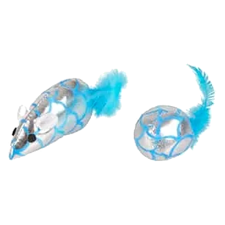 Ratón y pelota blinky para gatos