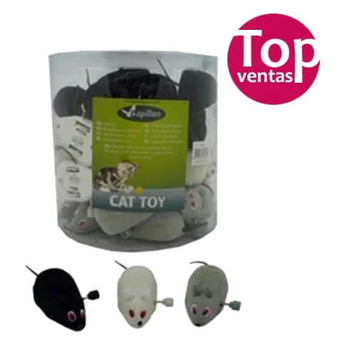 Ratones a cuerda 7cm para gatos