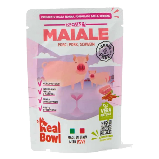 Real Bowl gato cerdo fresco 80 gr