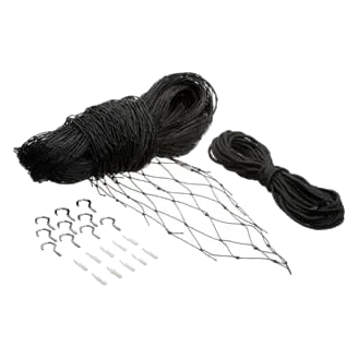 Red seguridad para gatos Flamingo negro 2x6m cuerda 17m