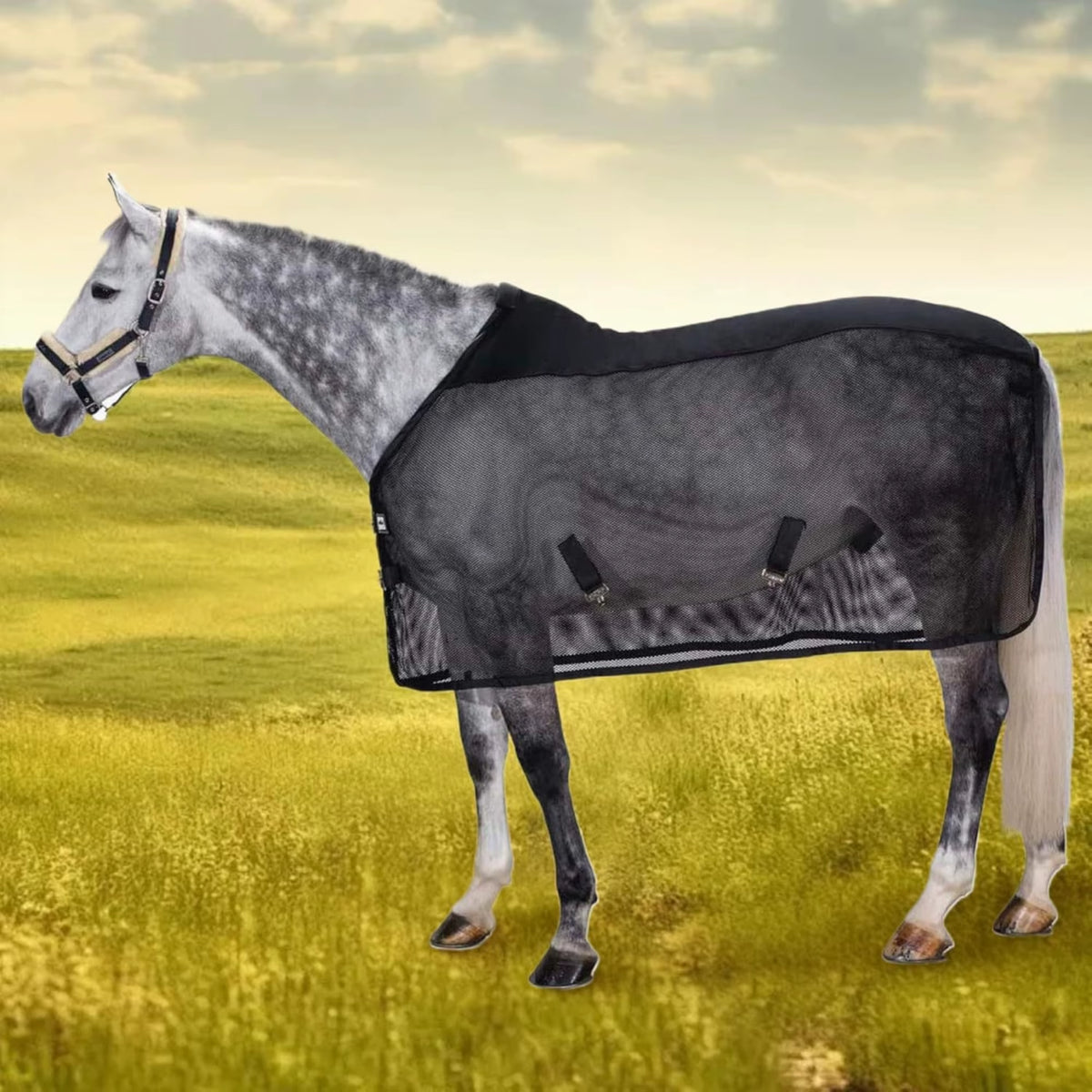 Sábana antimoscas de malla reforzada para caballo con protección UV - vista 5