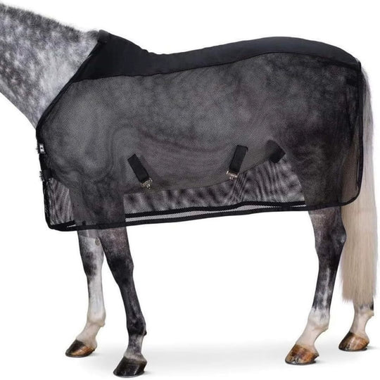 Sábana antimoscas de malla reforzada para caballo con protección UV