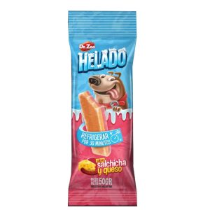 HELADO PARA PERRO DOCTOR ZOO SALCHICHA Y QUESO