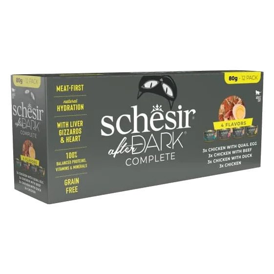 Schesir After Dark variety pack filetes para gatos