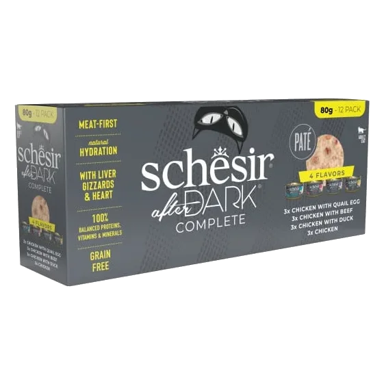 Schesir After Dark variety pack gama pate para gatos