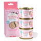 Schesir baby mousse con filetes pollo con salmón e higado de pollo 3x55 gr para gatos