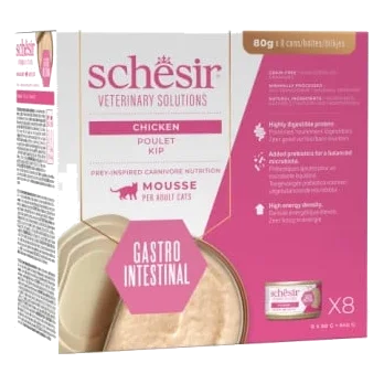 Schesir dieta gastrointestinal pollo en mousse para gatos