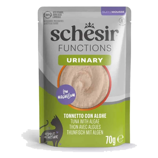 Schesir functions urinary atún con algas 70 gr para gatos