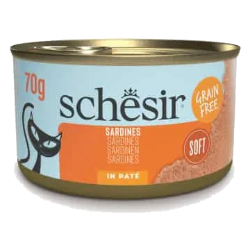 Schesir grill paté sardinas 70 gr para gatos