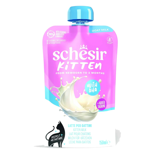 Schesir kitten leche de cabra 0-2 meses 150 ml para gatos