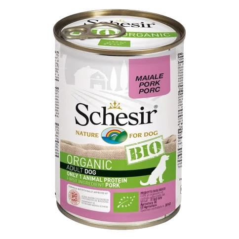Schesir lata 400gr Bio Cerdo para perros