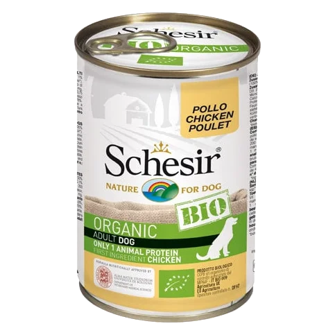 Schesir lata 400gr Bio Pollo para perros