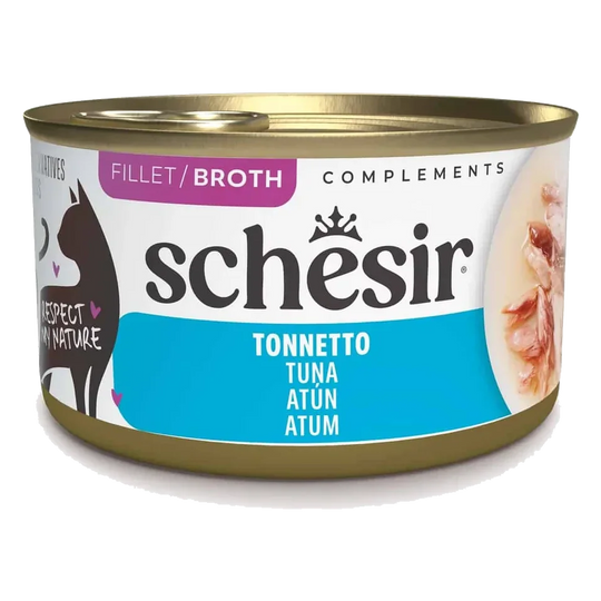 Schesir Lata Atún caldo 70g para gatos