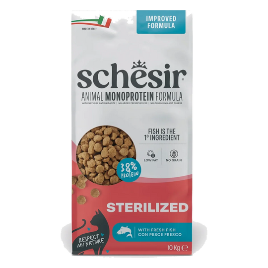 Schesir pienso animal protein esterelizado pescado 10 kg para gatos
