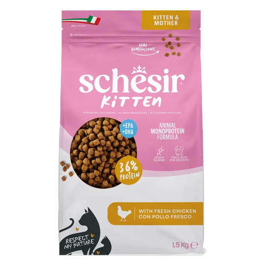 Schesir pienso animal protein kitten 1,5 kg para gatos