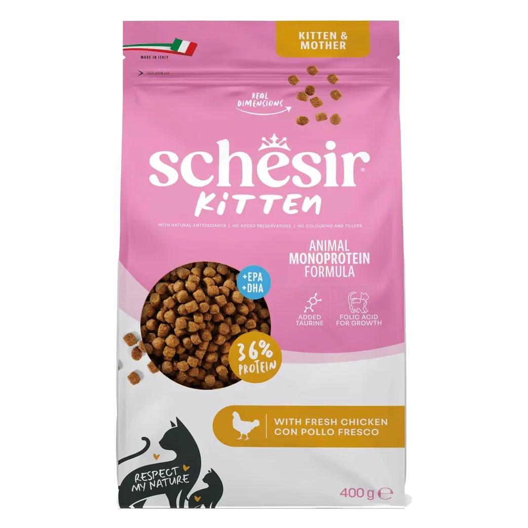 Schesir pienso animal protein kitten 400 gr para gatos