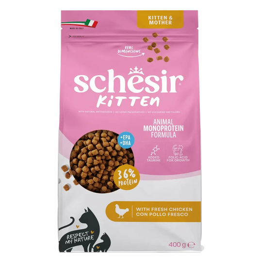Schesir pienso animal protein kitten 400 gr para gatos