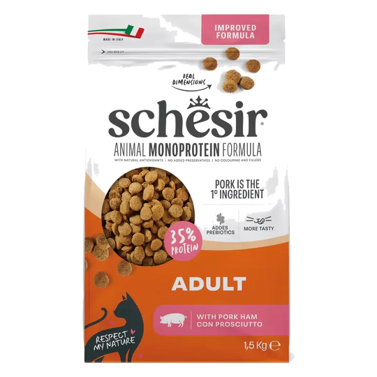 Schesir pienso animal protein mantenimiento jamón 1,5 kg para gatos