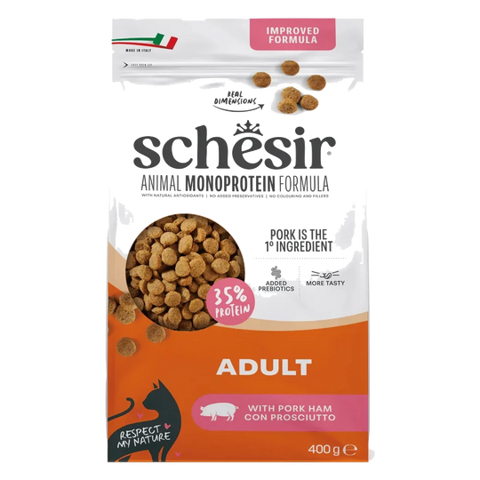 Schesir pienso animal protein mantenimiento jamón 400 gr para gatos