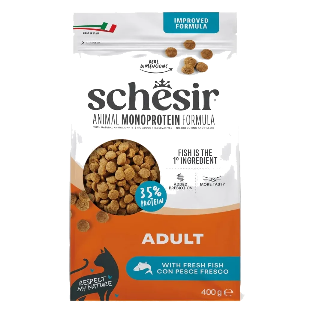 Schesir pienso animal protein mantenimiento pescado 400 gr para gatos