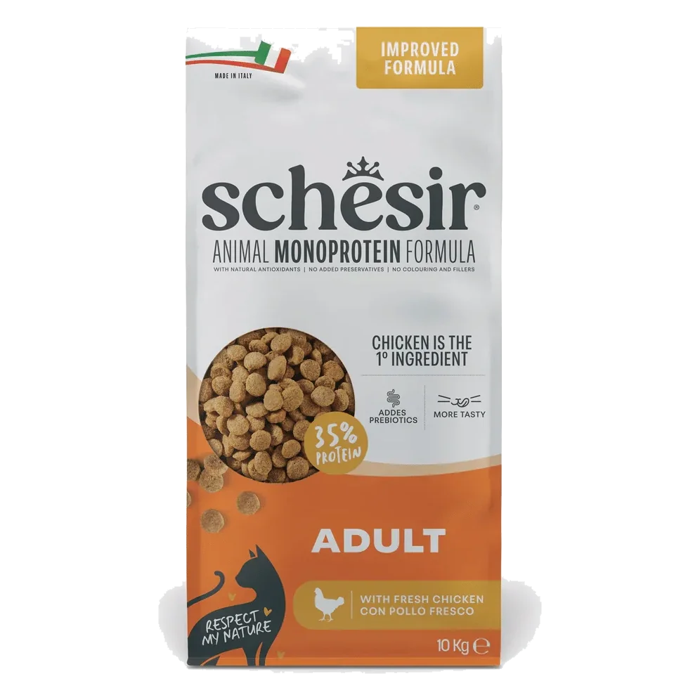 Schesir pienso animal protein mantenimiento pollo 10 kg para gatos