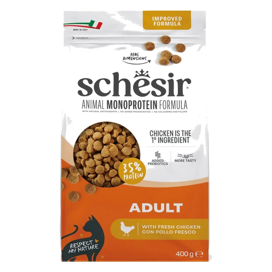 Schesir pienso animal protein mantenimiento pollo 400 gr para gatos